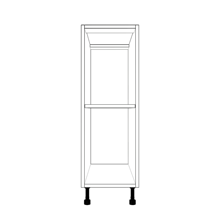 11" Wide Base Cabinet - White - Classic Shaker - Chantilly Lace - Painted Doors